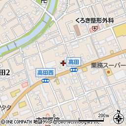 高田公民館周辺の地図