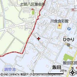 福岡県嘉麻市飯田409周辺の地図