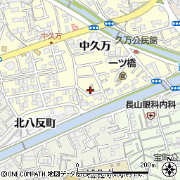 高知県高知市中久万244-38周辺の地図