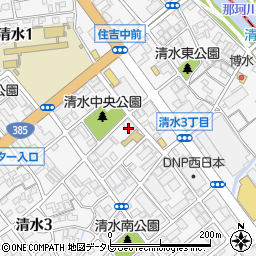 株式会社サニクリーン九州　福岡中央営業所周辺の地図