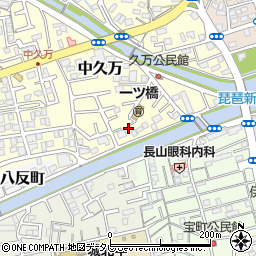 高知県高知市中久万16-4周辺の地図