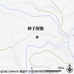 徳島県海部郡海陽町塩深神子屋敷周辺の地図