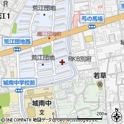 福岡県福岡市城南区荒江団地33周辺の地図