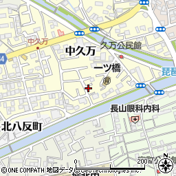 高知県高知市中久万244-18周辺の地図