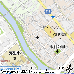 大賀薬局　板付店周辺の地図