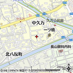 高知県高知市中久万244周辺の地図