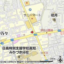 ドコモショップ　高知北店周辺の地図