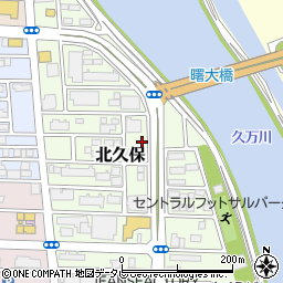 高知県高知市北久保周辺の地図