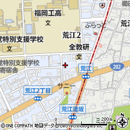 福岡県福岡市早良区荒江2丁目10-23周辺の地図