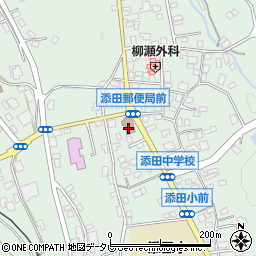 添田郵便局周辺の地図