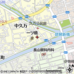 高知県高知市中久万13周辺の地図