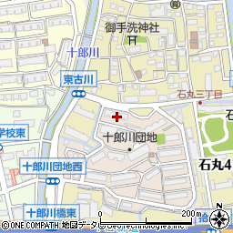 十郎川サンハイツ　１７号棟周辺の地図