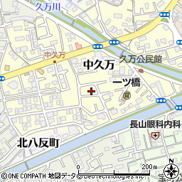 高知県高知市中久万244-33周辺の地図