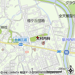 桂ヶ丘公園周辺の地図