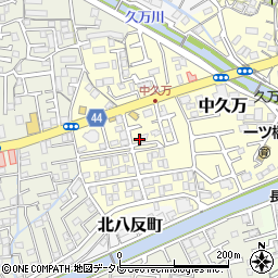 高知県高知市中久万542周辺の地図