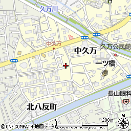 高知県高知市中久万298-11周辺の地図