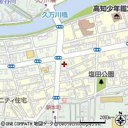 高知銀行東久万支店周辺の地図