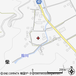 愛媛県大洲市柴周辺の地図