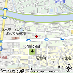 中央建設国民健康保険組合　高知県支部周辺の地図