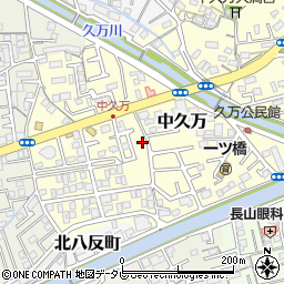 高知県高知市中久万301-9周辺の地図