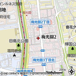 森田修学館六本松本校梅光園校舎周辺の地図