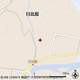 徳島県海部郡海陽町日比原日比原74周辺の地図