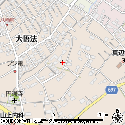 大分県中津市大悟法663周辺の地図