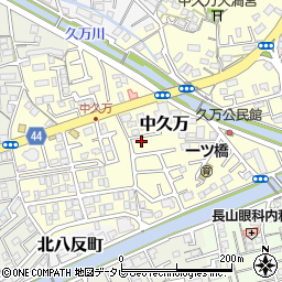 高知県高知市中久万240-19周辺の地図