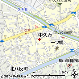 高知県高知市中久万240-15周辺の地図