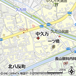 高知県高知市中久万240周辺の地図