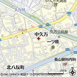 高知県高知市中久万240-22周辺の地図