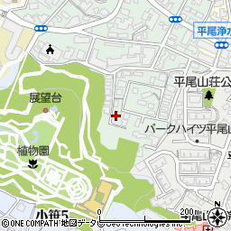 福岡県福岡市中央区平尾浄水町15-14周辺の地図