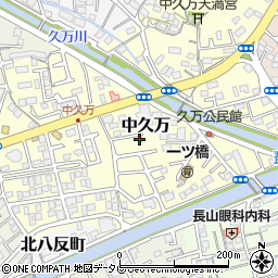高知県高知市中久万240-23周辺の地図