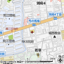 マルキョウ別府店周辺の地図