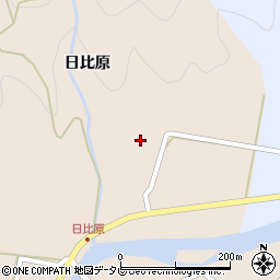 徳島県海部郡海陽町日比原日比原70周辺の地図
