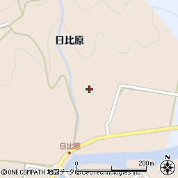 徳島県海部郡海陽町日比原日比原72周辺の地図