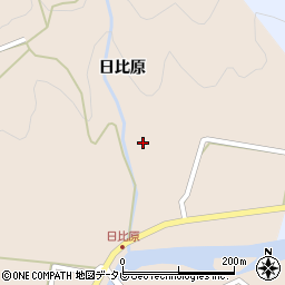 徳島県海部郡海陽町日比原日比原81周辺の地図