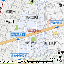 福岡県福岡市城南区荒江団地10周辺の地図