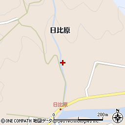 徳島県海部郡海陽町日比原日比原80周辺の地図