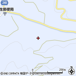 愛媛県大洲市長浜町櫛生207周辺の地図