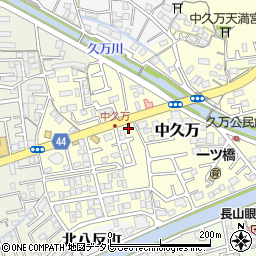 高知県高知市中久万298-18周辺の地図