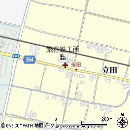有限会社繁春鉄工所　立田第三工場周辺の地図