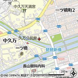高知県高知市中久万50-3周辺の地図