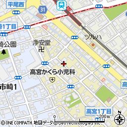 〒815-0083 福岡県福岡市南区高宮の地図