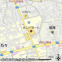 高知銀行サニーマート中万々 ＡＴＭ周辺の地図