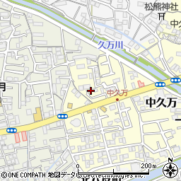 高知県高知市中久万293周辺の地図