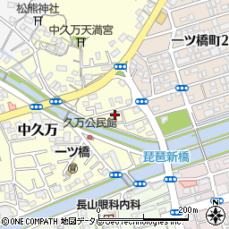 高知県高知市中久万54周辺の地図