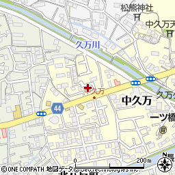 高知県高知市中久万297-2周辺の地図