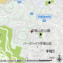 福岡県福岡市中央区平尾浄水町12-3周辺の地図