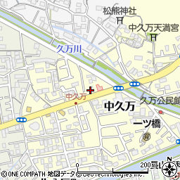 高知県高知市中久万223周辺の地図